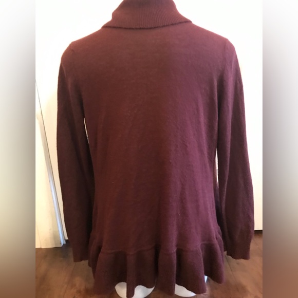 George Burgandy Wine Oversized Open Faced Long Sleeve Cardigan size XS - Picture 2 of 11